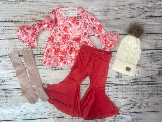 Red Heart Flare Set